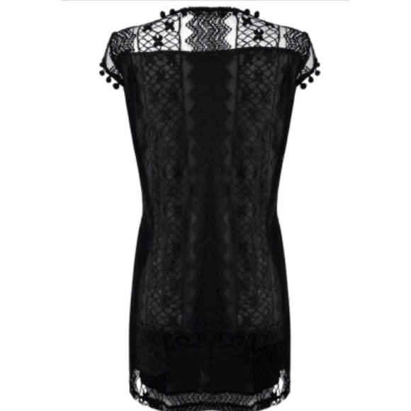 ❤️LAST ONE❤️ Boho Black Lace Pom Pom Mini … - Picture 2 of 5